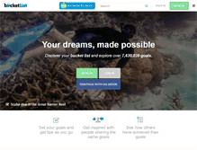 Tablet Screenshot of bucketlist.org