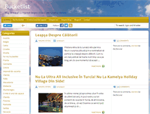Tablet Screenshot of bucketlist.ro